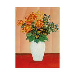Henri Rousseau Bouquet of Flowers greetings card